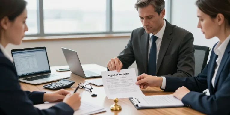 apport en jouissance